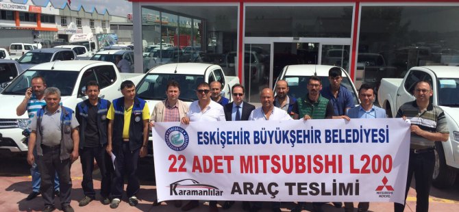Mitsubishi’den Eskişehir Belediyesi’ne 22 adet L200 teslimatı