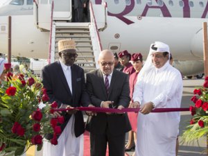 Qatar Airways Baharat Adası Zanzibar’a iniyor