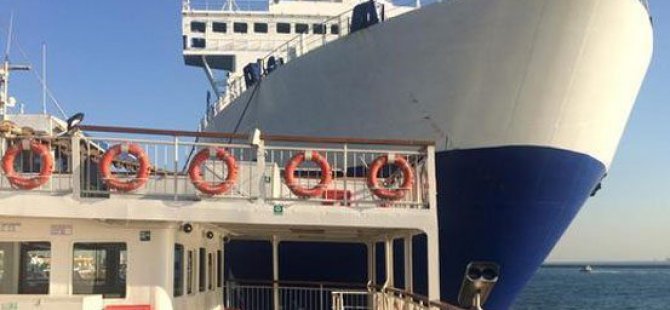 Arabalı vapur kazası: 60 araç ve 150 yolcu mahsur