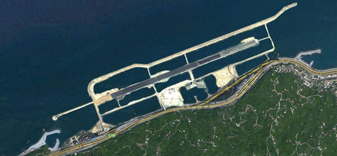 Rize- Artvin Havalimanı’nın zemini kumsal çıktı