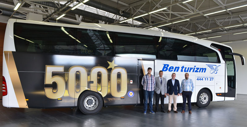 Cevher Otomotiv Ben Turizm filosuna 21 Travego S daha