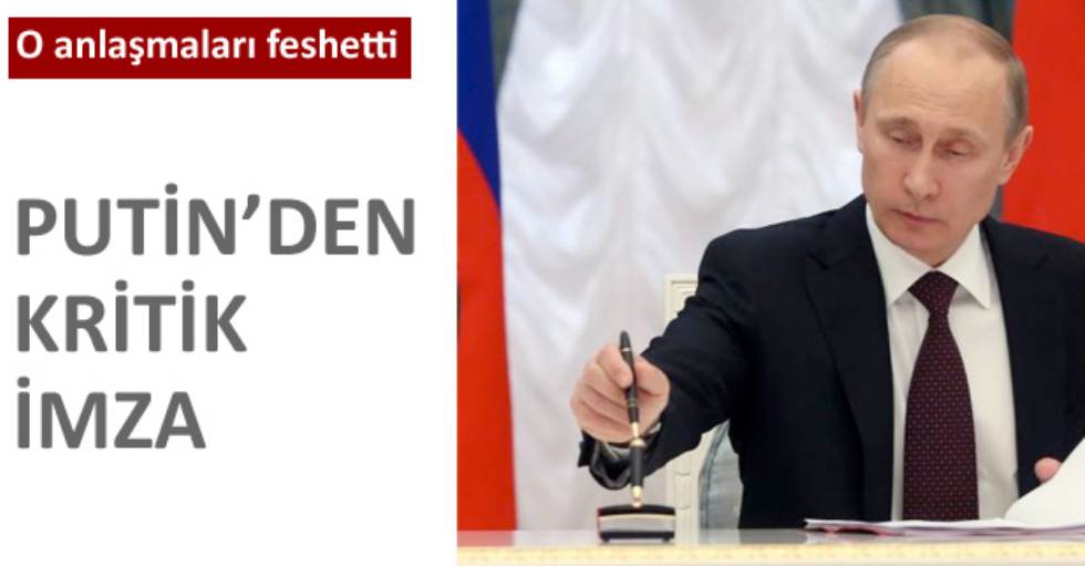 Putin, ticareti bitirecek 6 maddeyi imzaladı