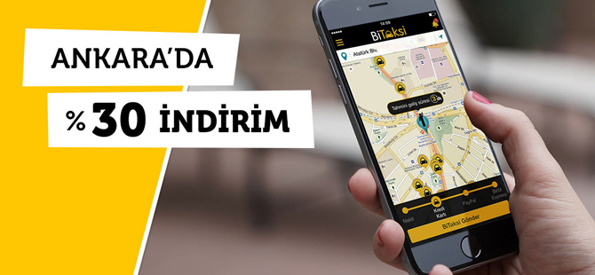 Ankara’da taksiler yılsonuna kadar yüzde 30 indirimli