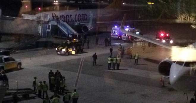 Sabiha Gökçen'de patlama 2 yaralı biri ağır