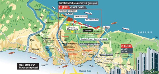 Kanal İstanbul'un yeni güzergahı neresi?