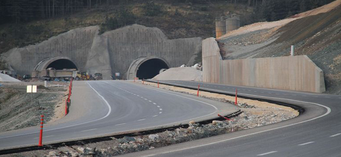 Ilgaz Tüneli İç Anadolu'yu Batı Karadeniz'e bağlayacak