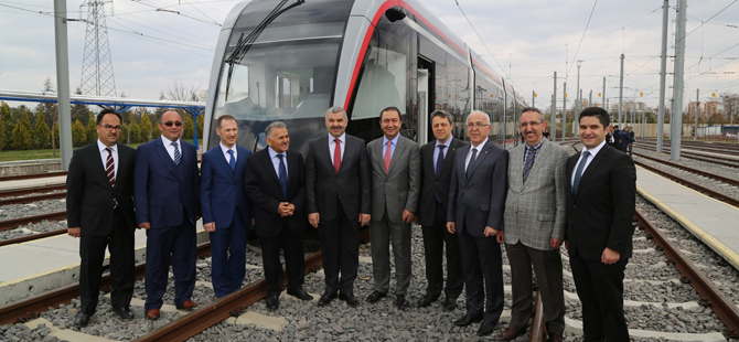 Bozankaya’nın ilk yerli üretim tramvayı Kayseri’ye geldi