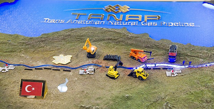 Hopaport'a  TANAP için 16 gemi ile 2.603 boru taşındı