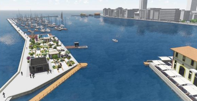 Pasaport'taki dalgakıran projesi revize edildi