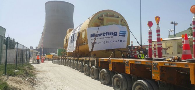 Her biri 500 tonluk ekipmanlar Hamitabat'a ulaştı