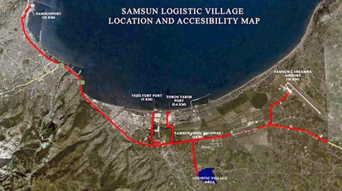 Samsun'daki Lojistik Köy Plana Aykırı