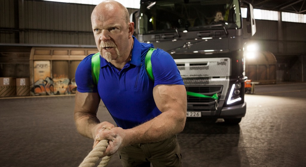 Volvo, dünyanın en güçlü adamı ile testte buluştu