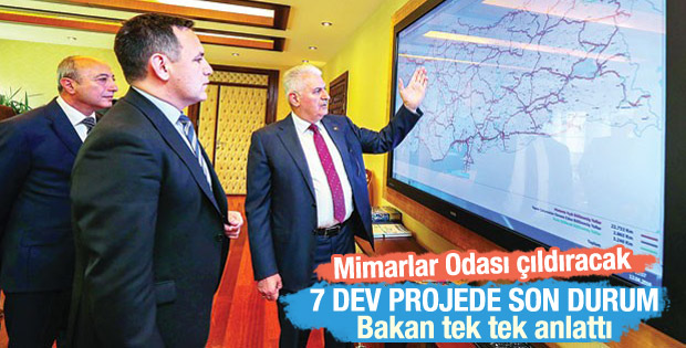 Yıldırım, 7 dev projedeki gelişmeleri anlattı