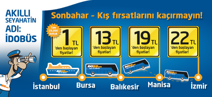 İDOBÜS, 25 bin koltuğu 1 TL'den satacak