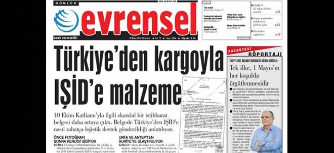 IŞİD’e ünlü kargo firmalarıyla malzemeler gitmiş