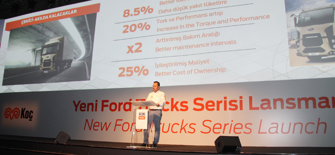 Euro 6'lı Ford Trucks serisi % 8,5 yakıt tasarrufu sağlıyor