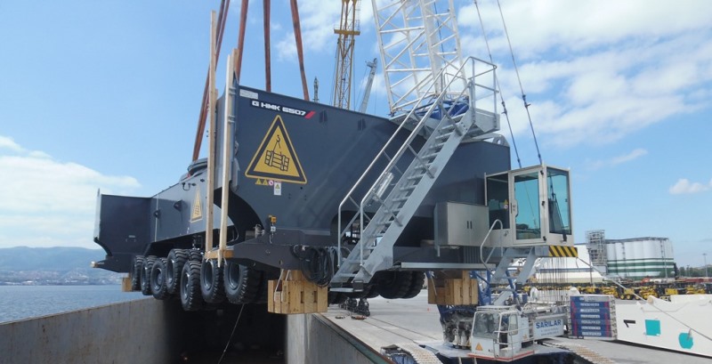 2 adet Mobil Harbore Crane daha Safiport Derince'de