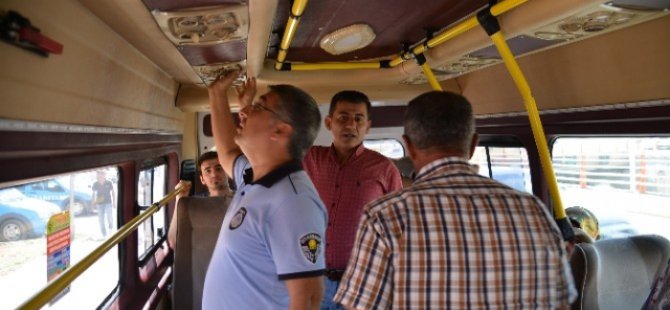 Toplu taşımaya hijyen ve klima denetimi yapıldı