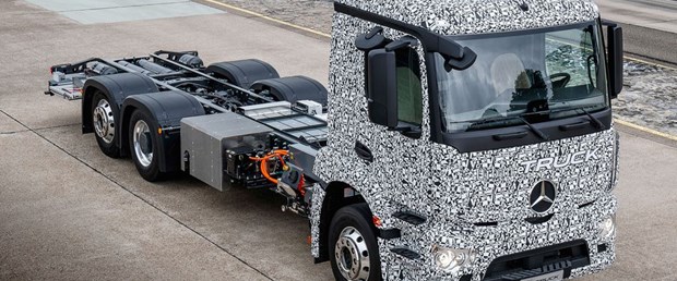 Mercedes'in gözdesi "elektrikli kamyon" son test sürüşünde