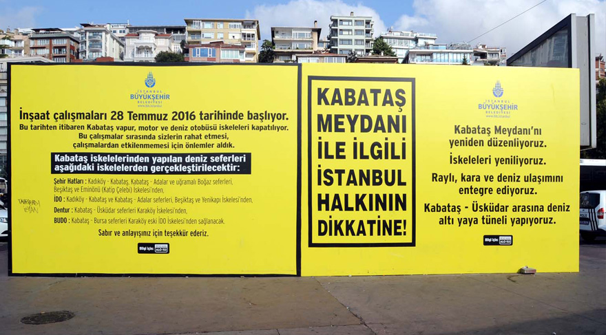 Kabataş İskelesi artık yok!