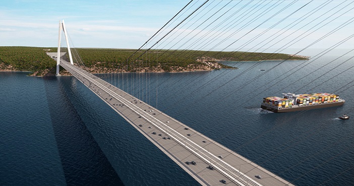 İşte 3. Köprü'nün demiryolu hattı güzergahı