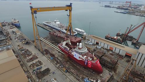 Cemre, balık işleme gemisini denize indirdi