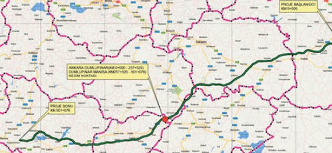 8 saatlik yol 4.5 saate inecek