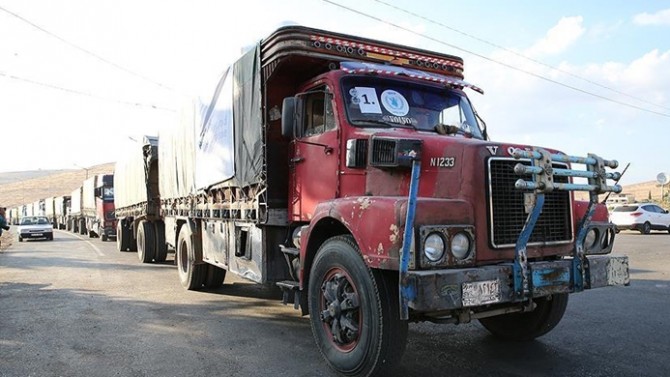 40 TIR güvenlik gerekçesiyle bekletiliyor