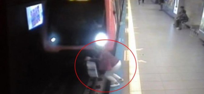 Metro istasyonunda intihar! İşte o anlar
