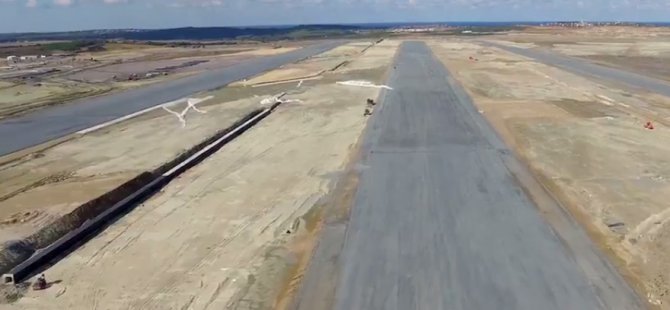 3. havalimanı pisti ilk kez görüntülendi