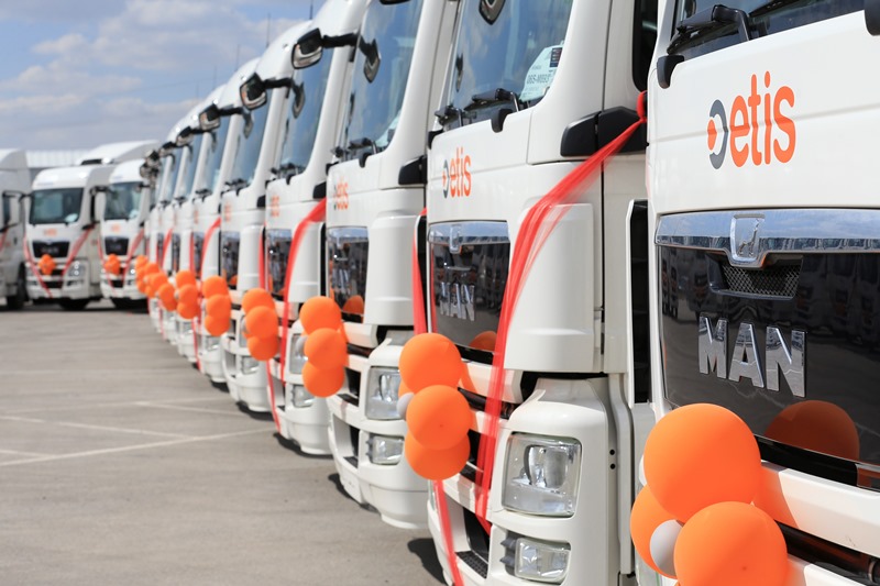 ETİS Lojistik filosuna 37 MAN çekici katıldı