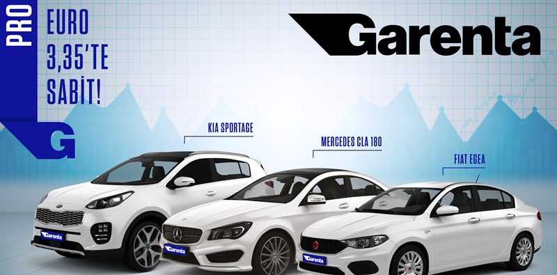 Garenta, Euro'yu 3.35'de sabitledi