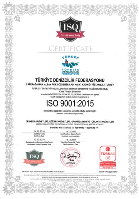 Türkiye Denizcilik Federasyonu kalitesini kanıtladı