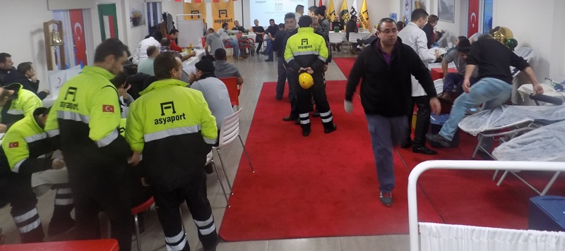 Asyaport personelinden kan bağışı kampanyası