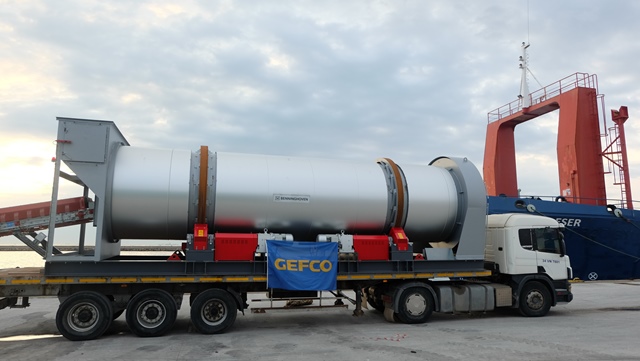 GEFCO, Senegal'e 200 tonluk asfalt plent taşıyor