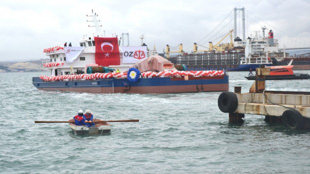 Türkiye'nin en büyük tarama gemisi denize indi