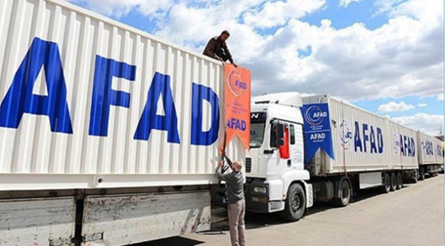 AFAD Suriye sınırına dev lojistik depo kuruyor
