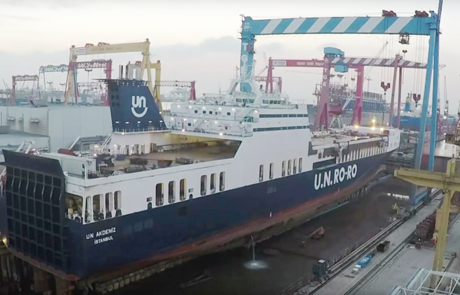 U.N Ro-Ro gemisinin boyu 30 metre uzadı