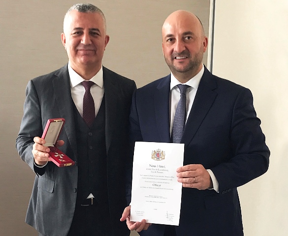 Garip Sahillioğlu’na Lüksemburg’tan Liyakat Nişanı