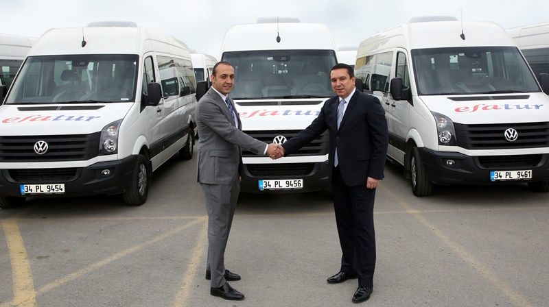 Efatur araç filosuna 100 Volkswagen Crafter katıldı