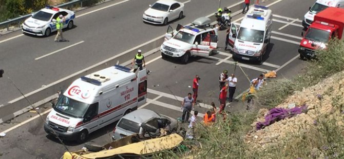 Marmaris'te tur midibüsü devrildi: 24 ölü var