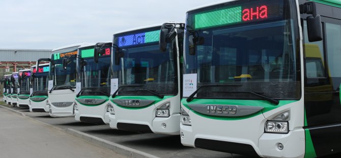 Astana toplu taşımada çevre dostu IVECO’ları seçti