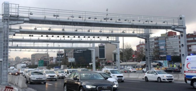 Serbest Geçiş Sistemi için Çamlıca gişelerde 4 şerit kapatıldı