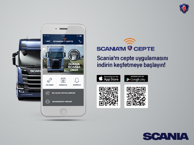 “SCANIA’m CEPTE” ile tüm hizmetler tek platformda