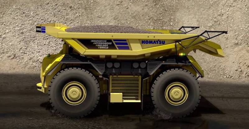 Komatsu’dan sürücüsüz yük kamyonu