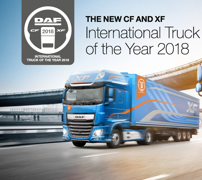 DAF Yeni CF ve XF "2018'in Kamyonu" seçildi