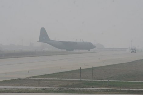 Saraybosna'da hava ulaşımına sis engeli