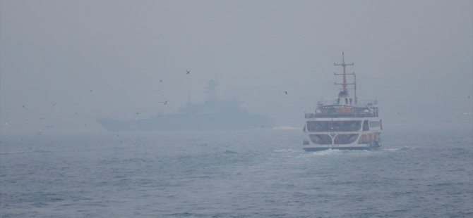 Çanakkale Boğazı'nda ulaşıma sis engeli