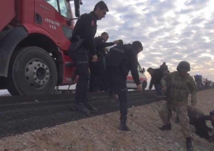 Silopi'de feci otobüs kazası