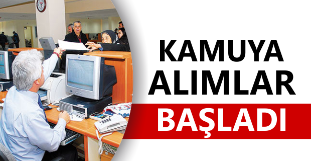 Kamuya 10 bin 500 memur personel alınacak